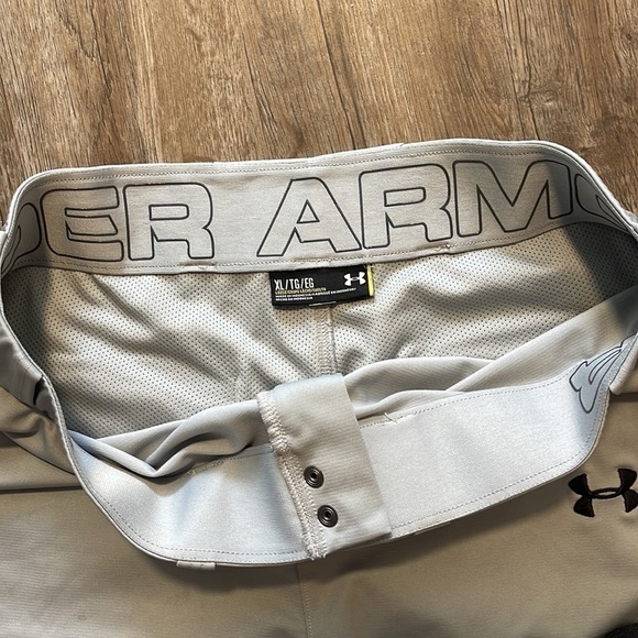 UNDER ARMOUR GREY BASEBALL PANTS (SIZE XL) - Picture 6 of 8